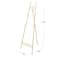 55.5" Gold Metal Geometric 3-Tier Display Easel